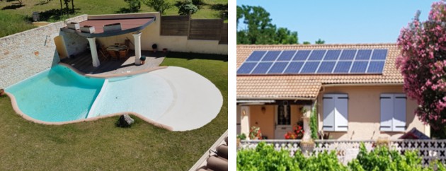 Expertise piscine panneaux photovoltaïqaues et thermiques EAM Expertise gard drome ardeche